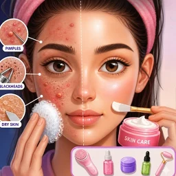 Skincare Time Makeup ASMR Game のアイコン